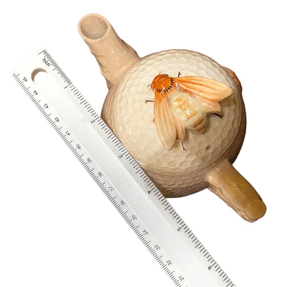 Vintage Teapot Honey Bees and Hive Made in Japan by Marutomoware Very Nice - Picture 15 of 16